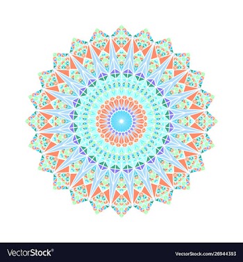 Colorful abstract geometrical mosaic triangle vector image