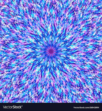 Colorful abstract geometrical round tiled mosaic vector image