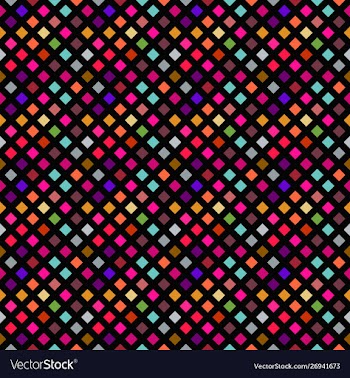 Colorful abstract geometrical seamless square vector image