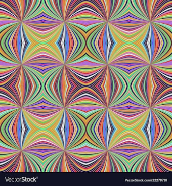 Colorful abstract hypnotic seamless striped vector image