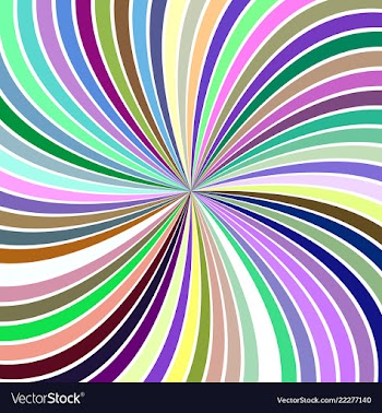 Colorful abstract hypnotic vortex background from vector image