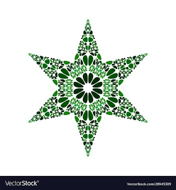 Colorful abstract isolated geometrical gemstone vector image