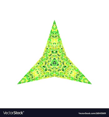 Colorful abstract mosaic ornament star logo vector image