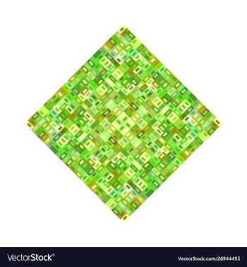 Colorful abstract mosaic polygon symbol vector image