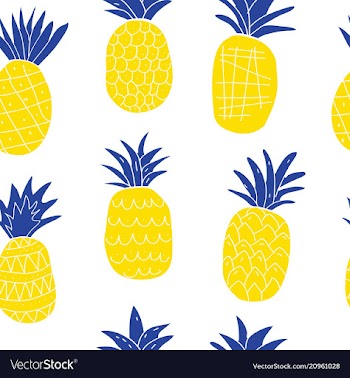 Colorful abstract pineapples seamless pattern vector image