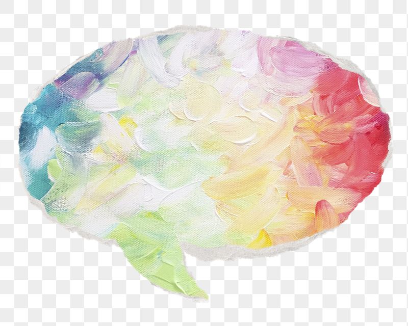 Colorful abstract png painting art | Free PNG - rawpixel