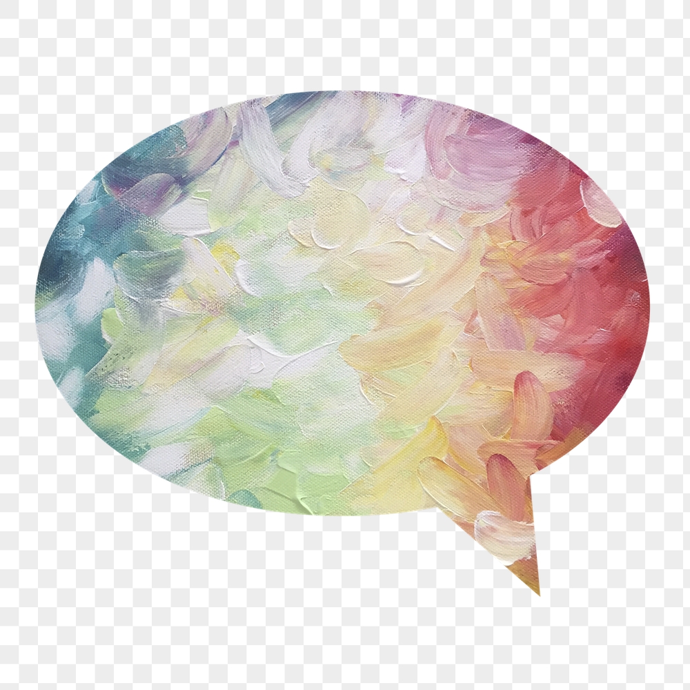 Colorful abstract png painting badge | Free PNG - rawpixel