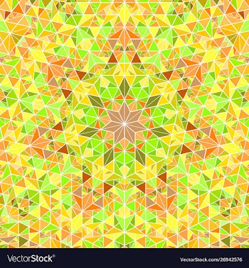 Colorful abstract polygonal round mosaic pattern vector image