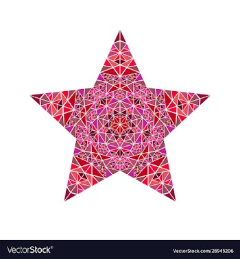 Colorful abstract polygonal triangle mosaic vector image