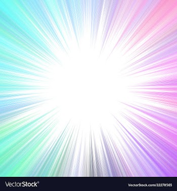Colorful abstract psychedelic ray burst vector image