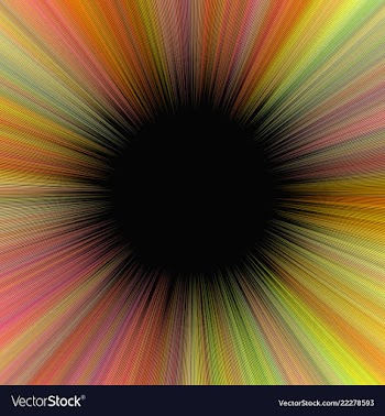 Colorful abstract psychedelic starburst vector image