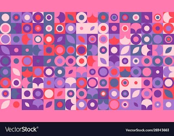 Colorful abstract random curved shape pattern hd vector image