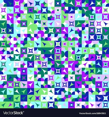 Colorful abstract random curved shape pattern vector image
