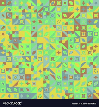 Colorful abstract random curved shape pattern vector image