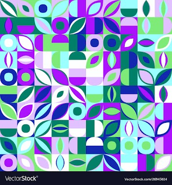 Colorful abstract random curved shape pattern vector image