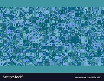 Colorful abstract random curved shape pattern vector image