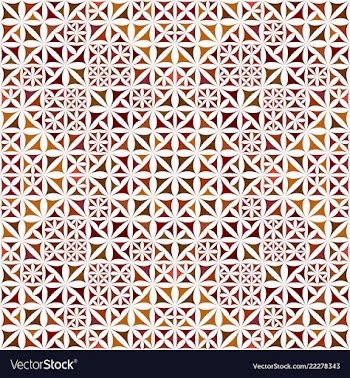 Colorful abstract repeating curved shape vector image