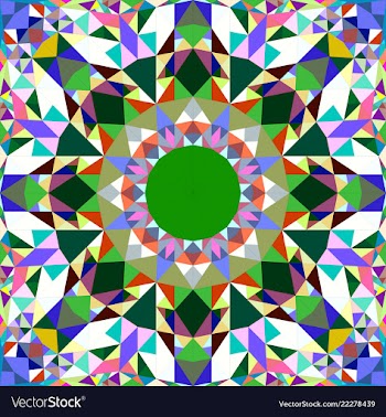 Colorful abstract repeating triangle mosaic vector image