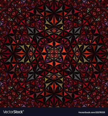 Colorful abstract seamless curved triangle mosaic vector image