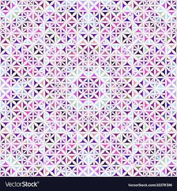 Colorful abstract seamless curved triangle vector image