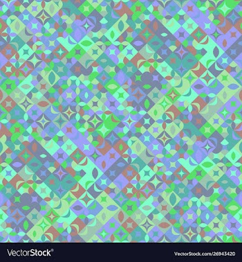 Colorful abstract seamless random curved shape vector image