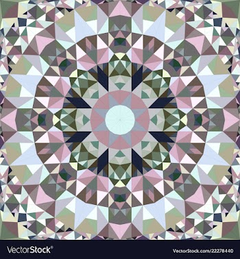 Colorful abstract seamless triangle mosaic vector image