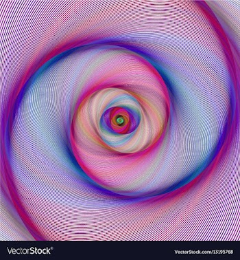 Colorful abstract spiral fractal background design vector image
