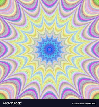 Colorful abstract star fractal background design vector image