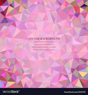 Colorful abstract tiled triangle mosaic background vector image
