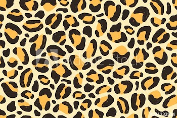 Colorful african leopard animalistic fur texture seamless pattern