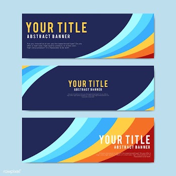 Colorful and abstract banner design templates | Free stock vector - 495407