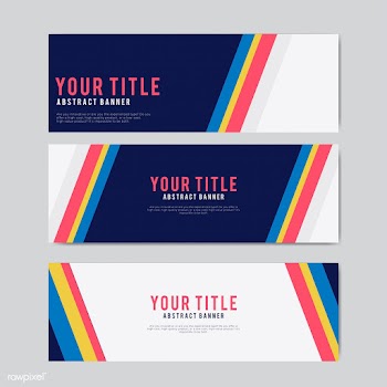 Colorful and abstract banner design templates | Free stock vector - 495410