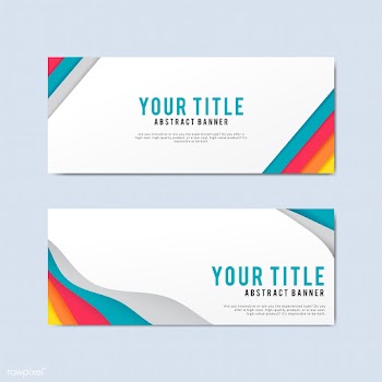 Colorful and abstract banner design templates | Free stock vector - 495413