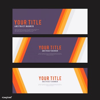 Colorful and abstract banner design templates | Free stock vector - 495415
