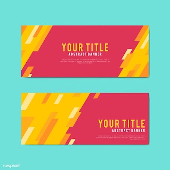 Colorful and abstract banner design templates | Free stock vector - 495416