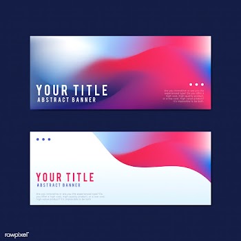 Colorful and abstract banner design templates | Free stock vector - 495417