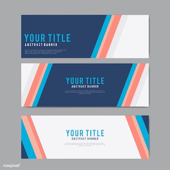 Colorful and abstract banner design templates | Free stock vector - 495419