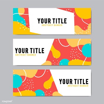 Colorful and abstract banner design templates | Free stock vector - 495422