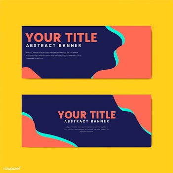 Colorful and abstract banner design templates | Free stock vector - 495424