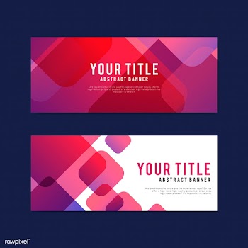 Colorful and abstract banner design templates | Free stock vector - 495425