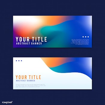 Colorful and abstract banner design templates | Free stock vector - 495429
