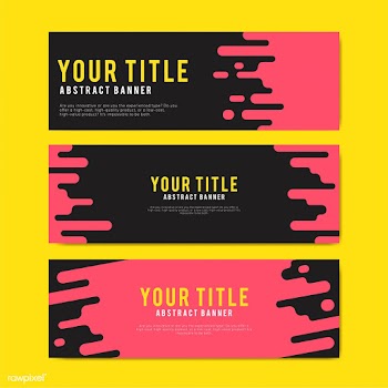 Colorful and abstract banner design templates | Free stock vector - 495430