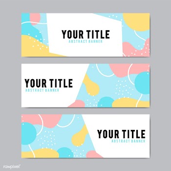Colorful and abstract banner design templates | Free stock vector - 495436
