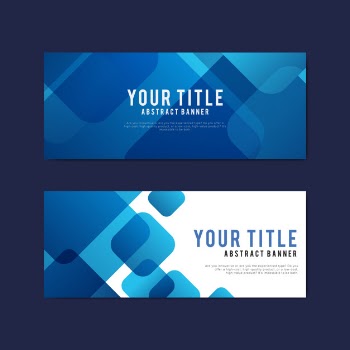 Colorful and abstract banner design templates Free Vector