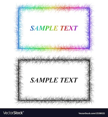 Colorful and black sketch card frame designs vector image