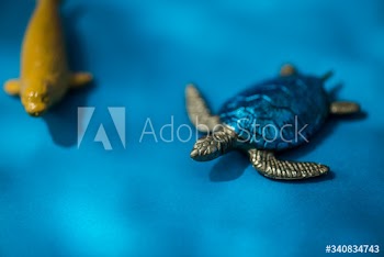 Colorful and bright miniature animal figures