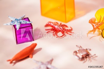 Colorful and bright miniature animal figures