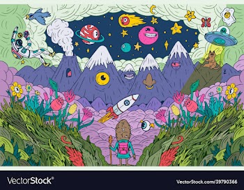 colorful and creepy creatures