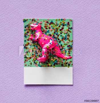Colorful  and cute miniature dinosaur figure