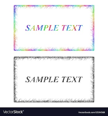 Colorful and monochrome card frame designs vector image